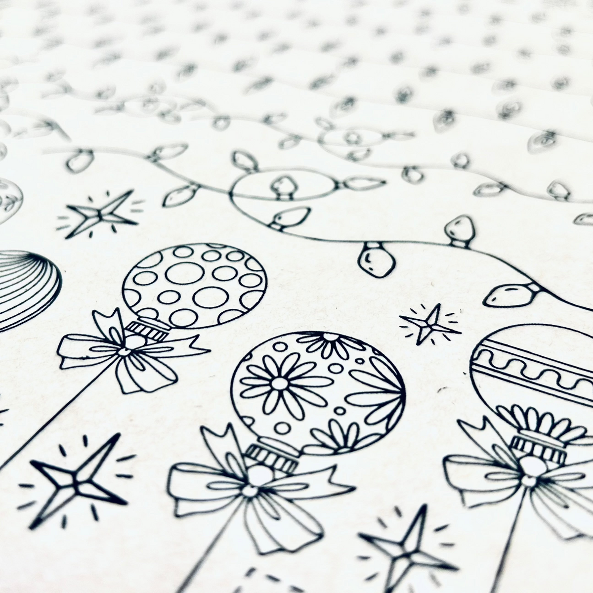 Holiday Lights - Underglaze Transfer Sheet