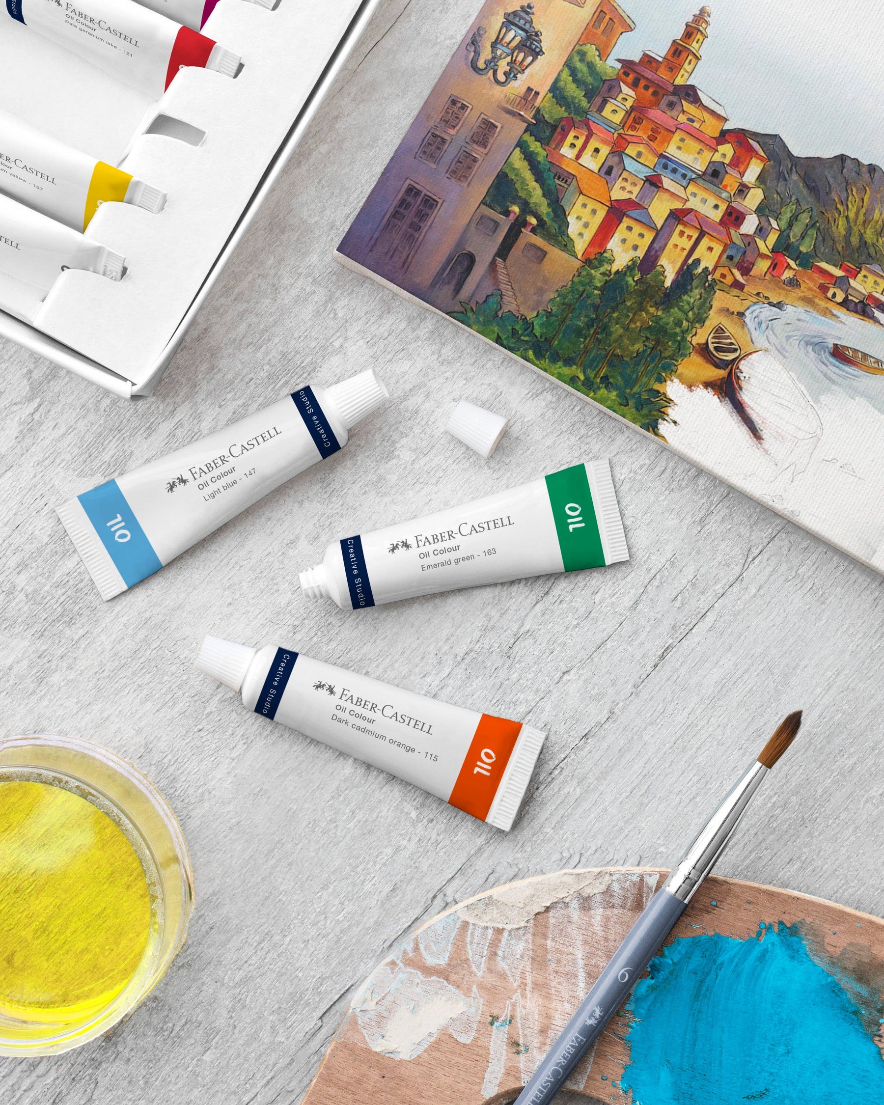 Artist's Oil Paints, Set of 24 Tubes