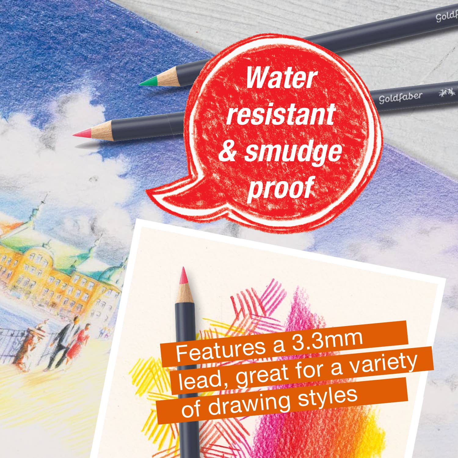 Goldfaber Color Pencils - Tin of 36