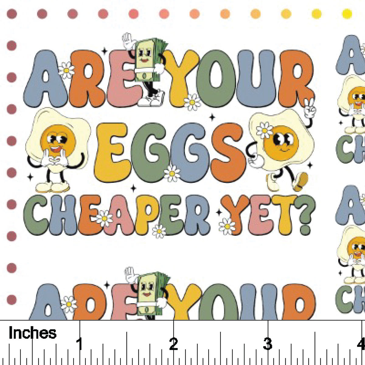 Eggs Cheaper - Overglaze Decal Sheet