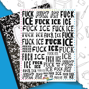 Fuck ICE - Overglaze Decal Sheet