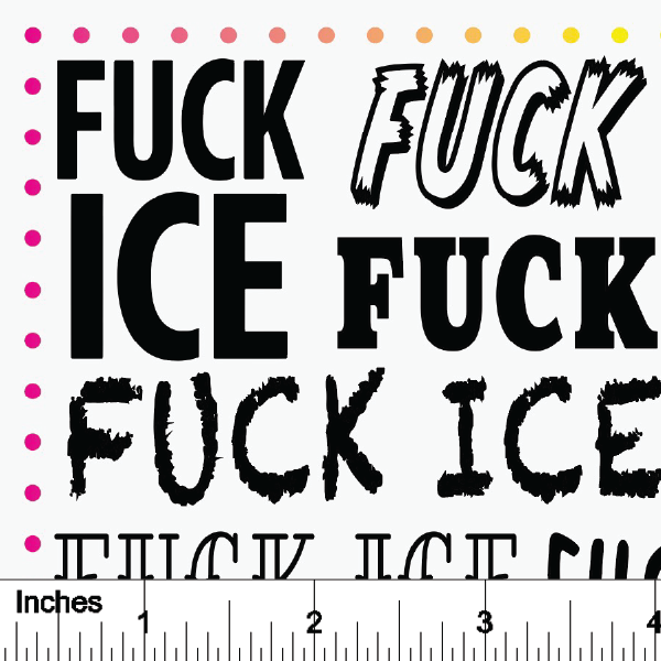 Fuck ICE - Overglaze Decal Sheet
