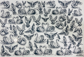 Love Birds  - Underglaze Transfer Sheet