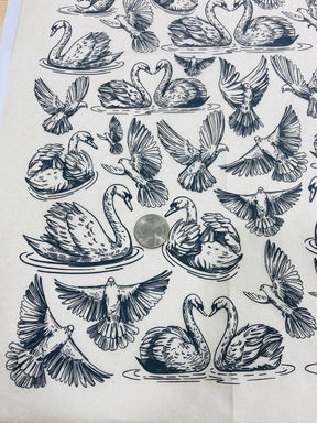 Love Birds  - Underglaze Transfer Sheet
