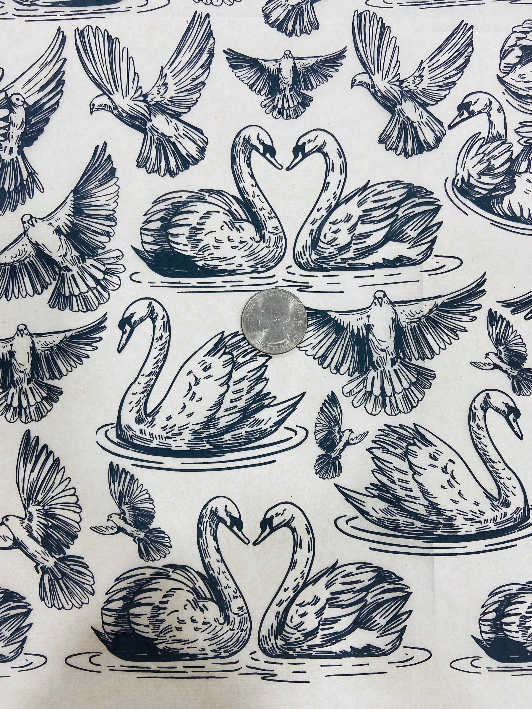 Love Birds  - Underglaze Transfer Sheet