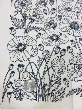 Poppies - Underglaze Transfer Sheet