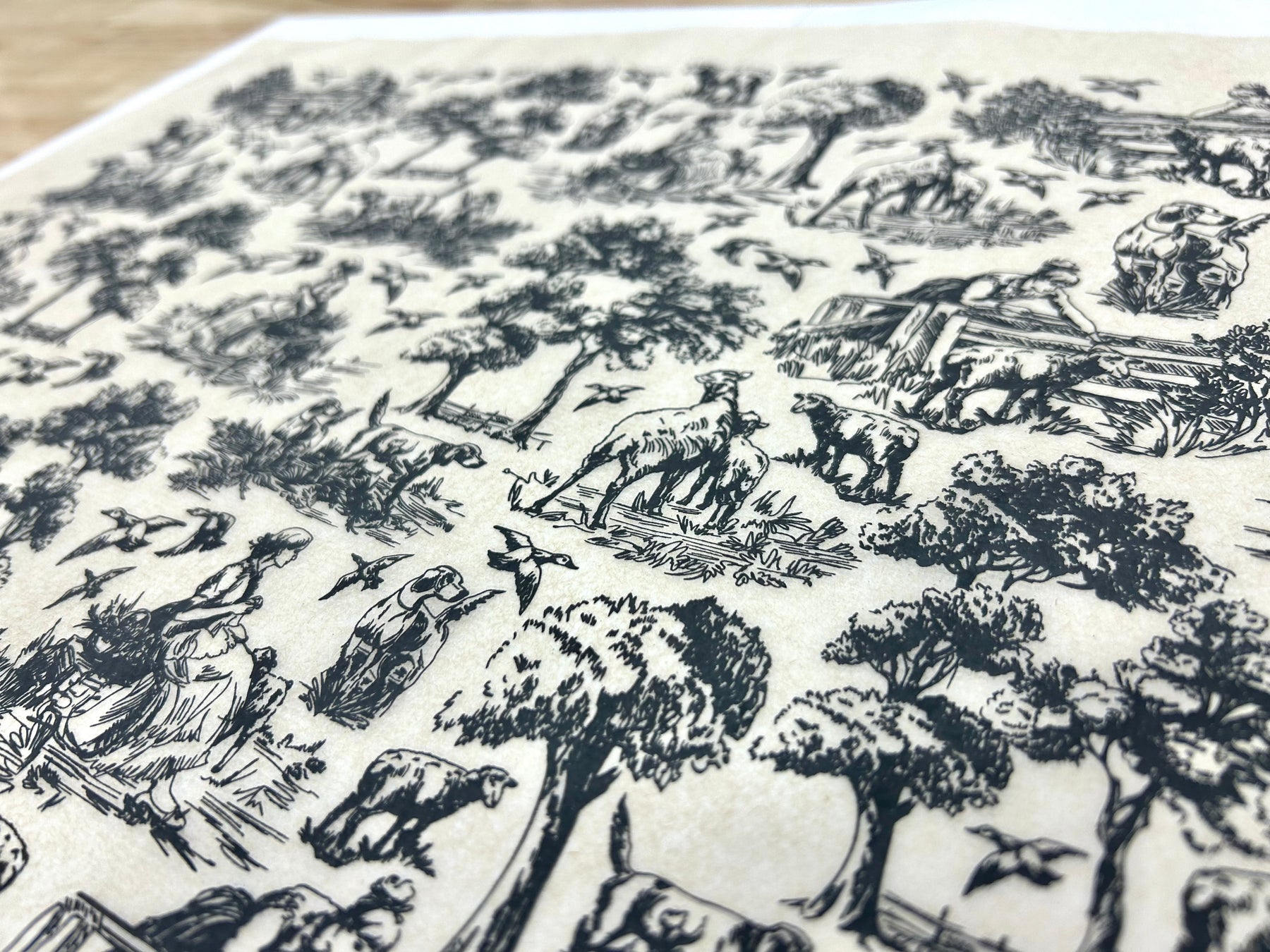 Countryside Toile - Underglaze Transfer Sheet