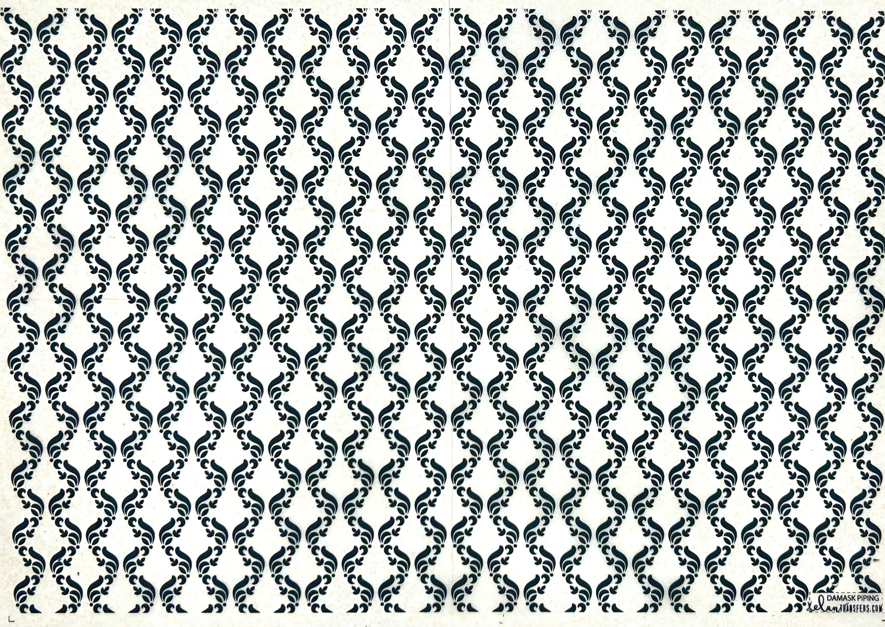 Damask Piping - Underglaze Transfer Sheet
