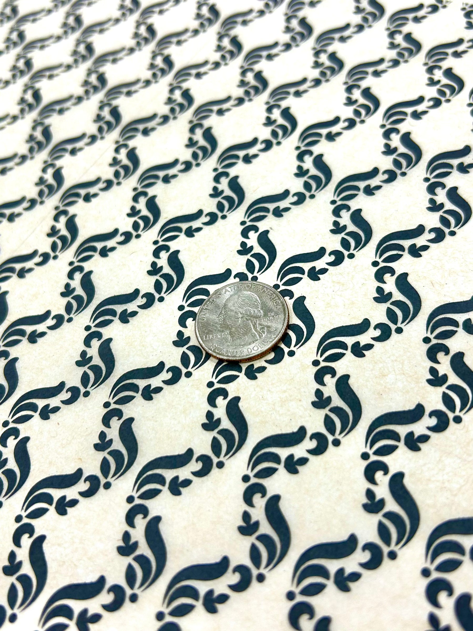 Damask Piping - Underglaze Transfer Sheet