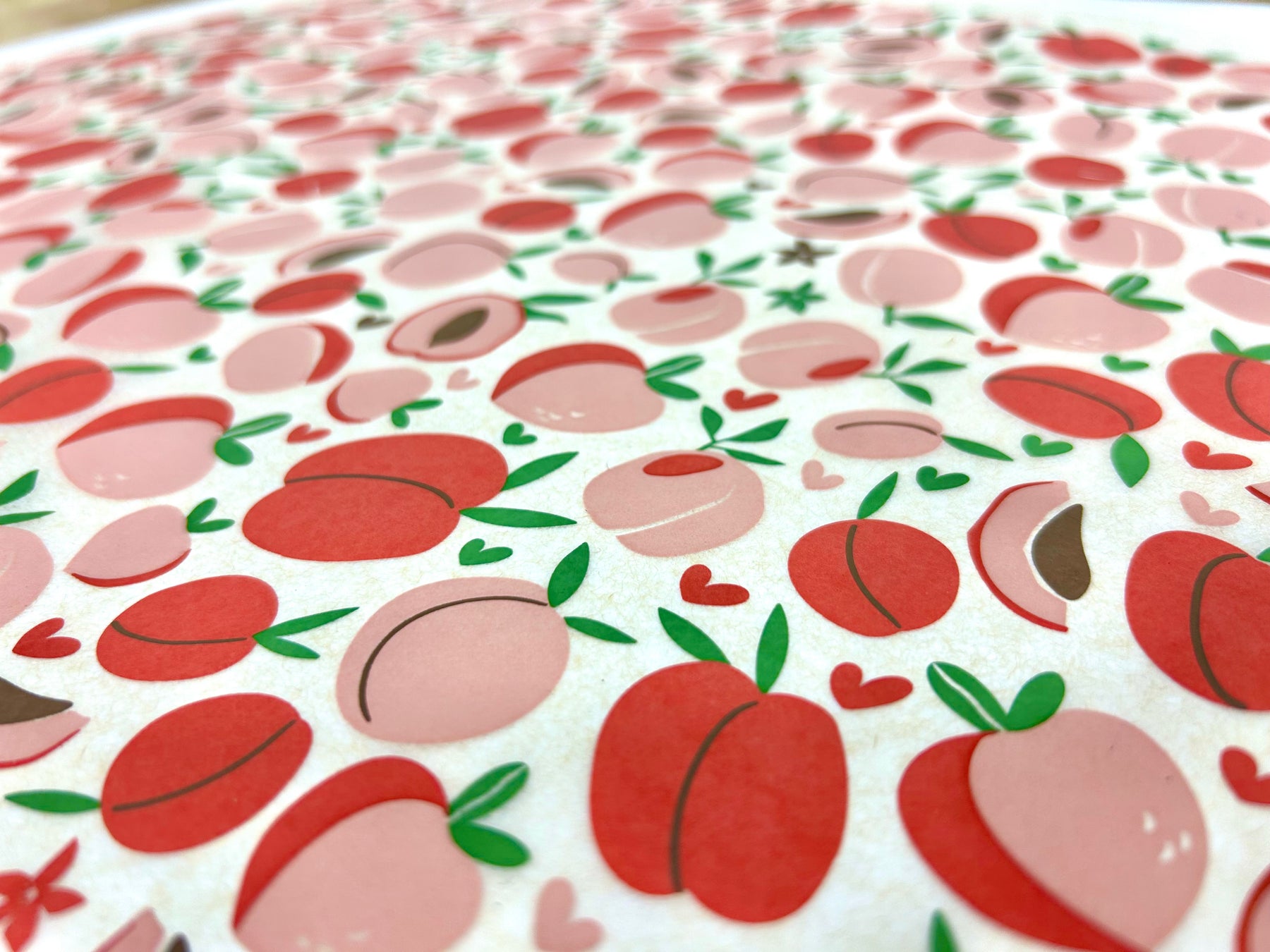 Peaches and Cream - Underglaze Transfer Sheet