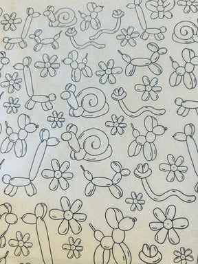 Balloon Animals - Underglaze Transfer Sheet