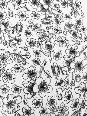 Cherry Branches - Underglaze Transfer Sheet