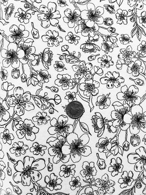 Cherry Branches - Underglaze Transfer Sheet