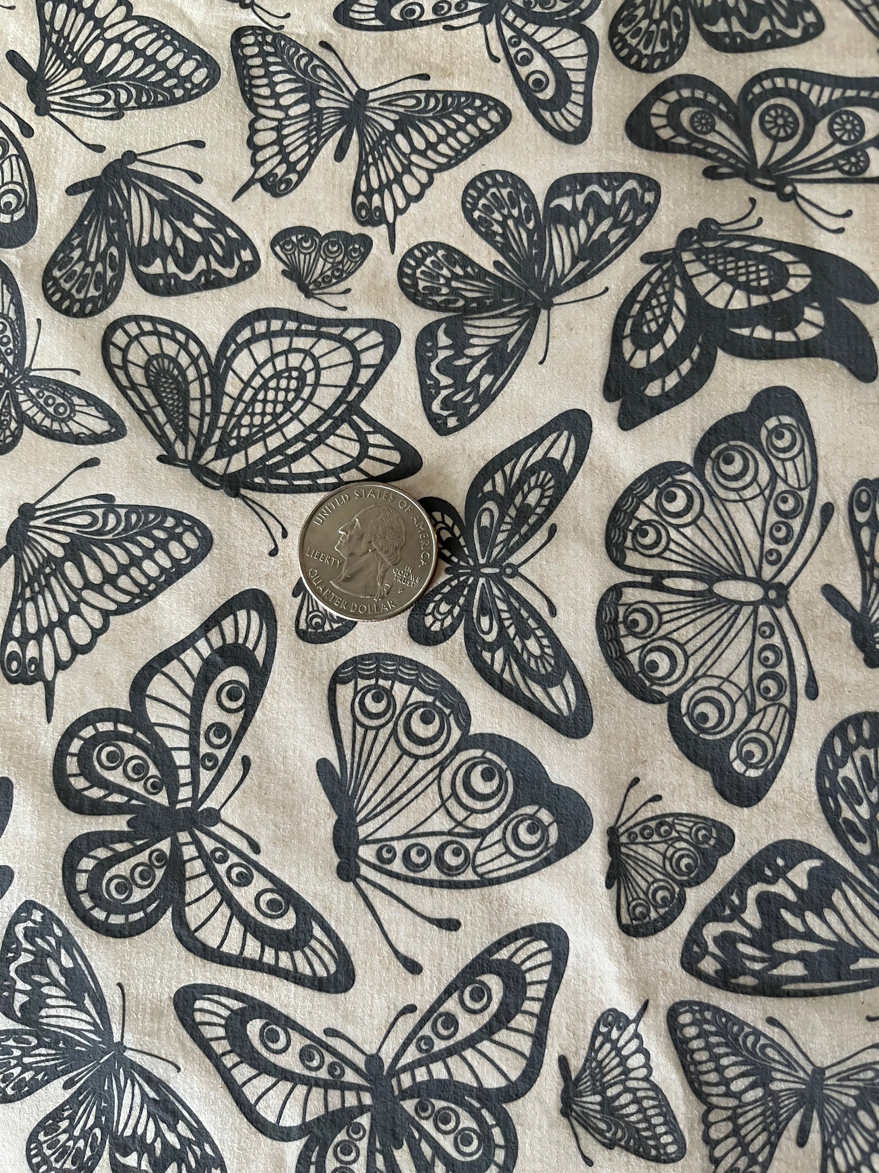 Butterflies in Flight - Underglaze Transfer Sheet