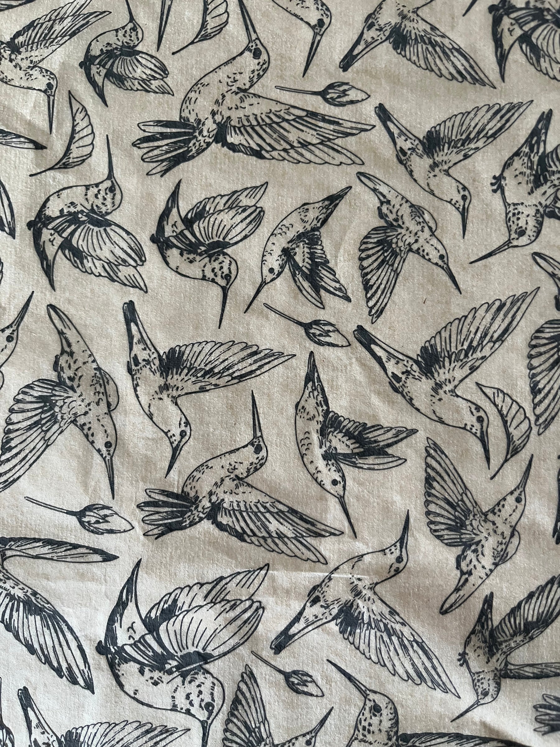 Hummingbirds - Underglaze Transfer Sheet