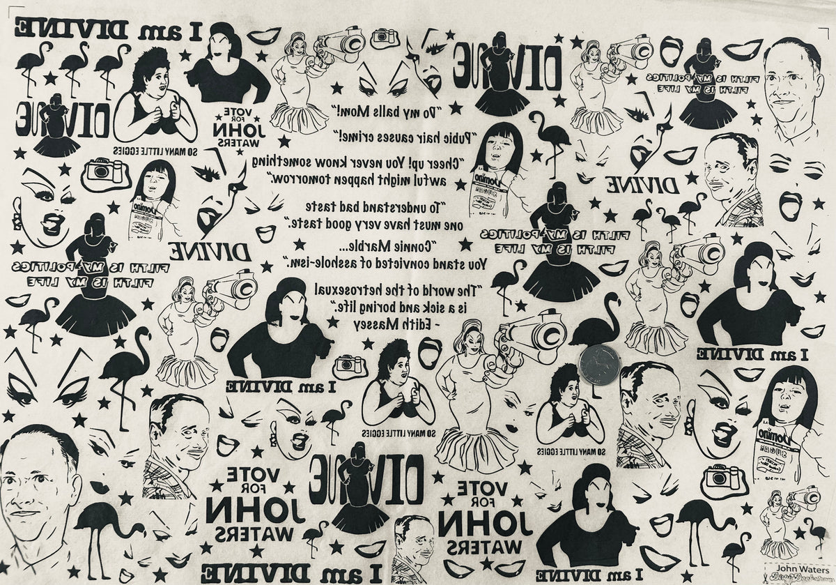 John Waters - Underglaze Transfer Sheet