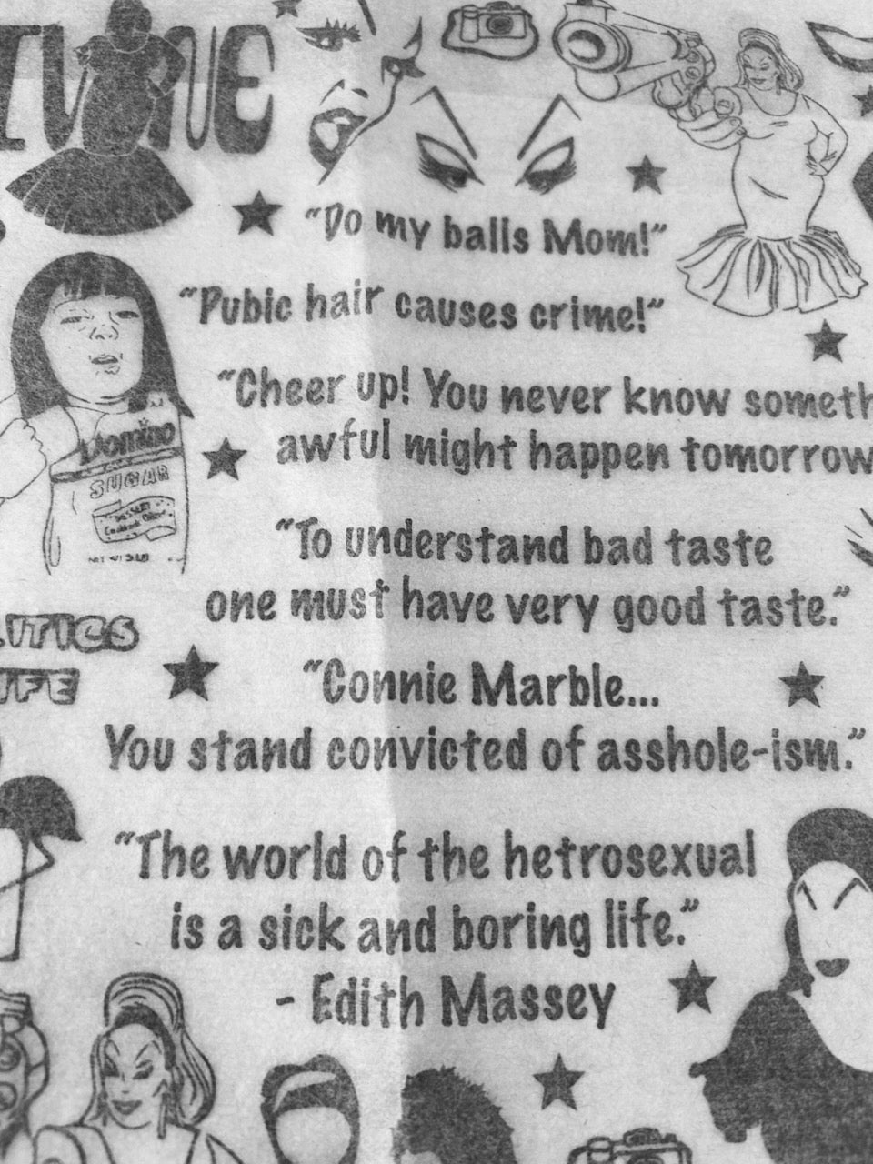 John Waters - Underglaze Transfer Sheet