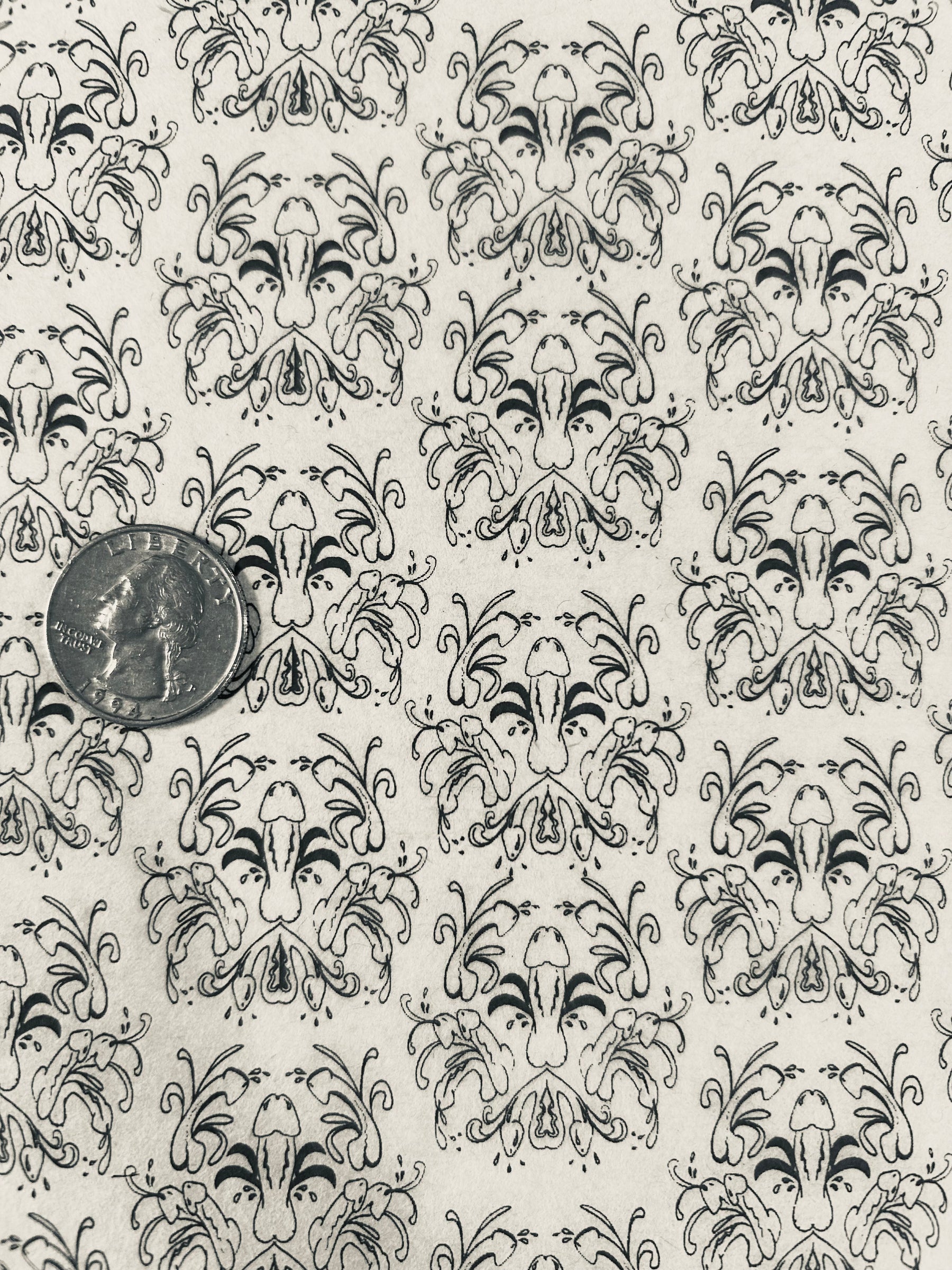 Not Your Grandmas Wallpaper - Underglaze Transfer Sheet