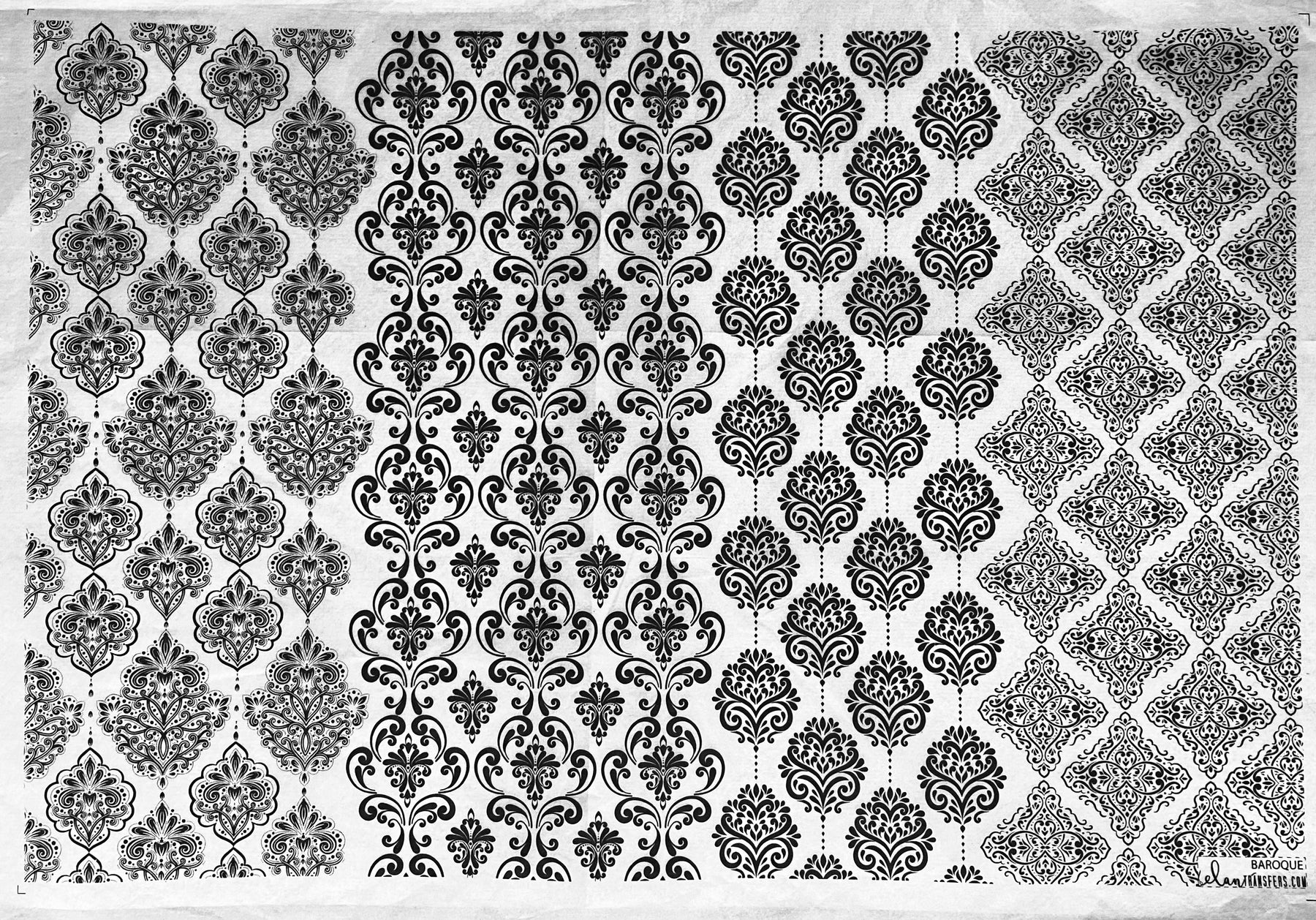 Baroque - Underglaze Transfer Sheet