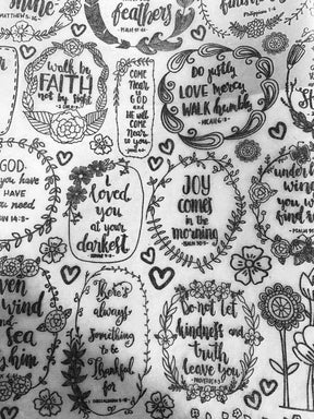 Verses - Underglaze Transfer Sheet