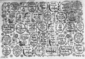 Verses - Underglaze Transfer Sheet