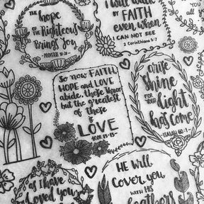 Verses - Underglaze Transfer Sheet