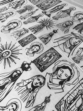 Virgin Mary - Underglaze Transfer Sheet