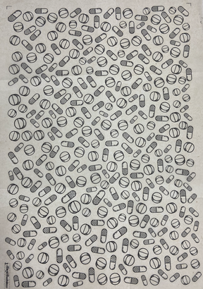 Pills - Underglaze Transfer Sheet