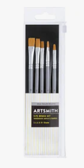 5 Taklon Brush Set - Artsmith