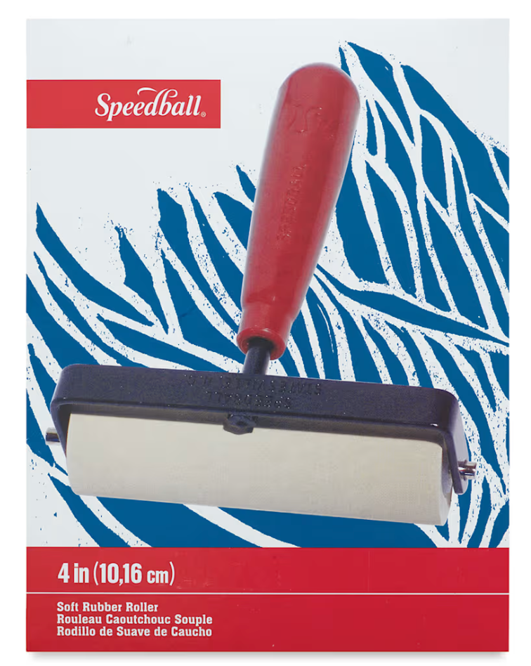 Soft Rubber Brayer 4"