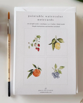 Paintable Cards - Emily Lex