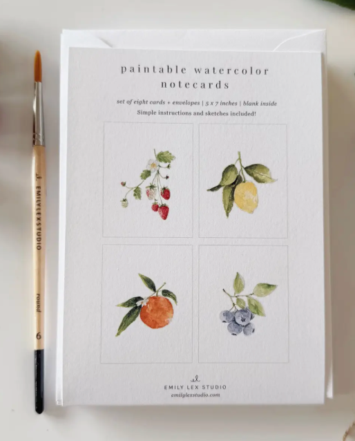 Paintable Cards - Emily Lex