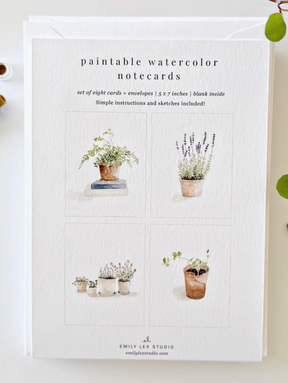 Paintable Cards - Emily Lex