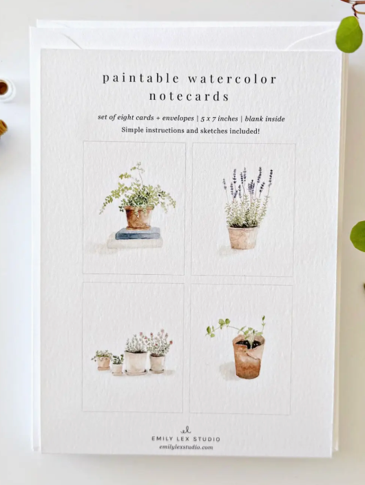 Paintable Cards - Emily Lex