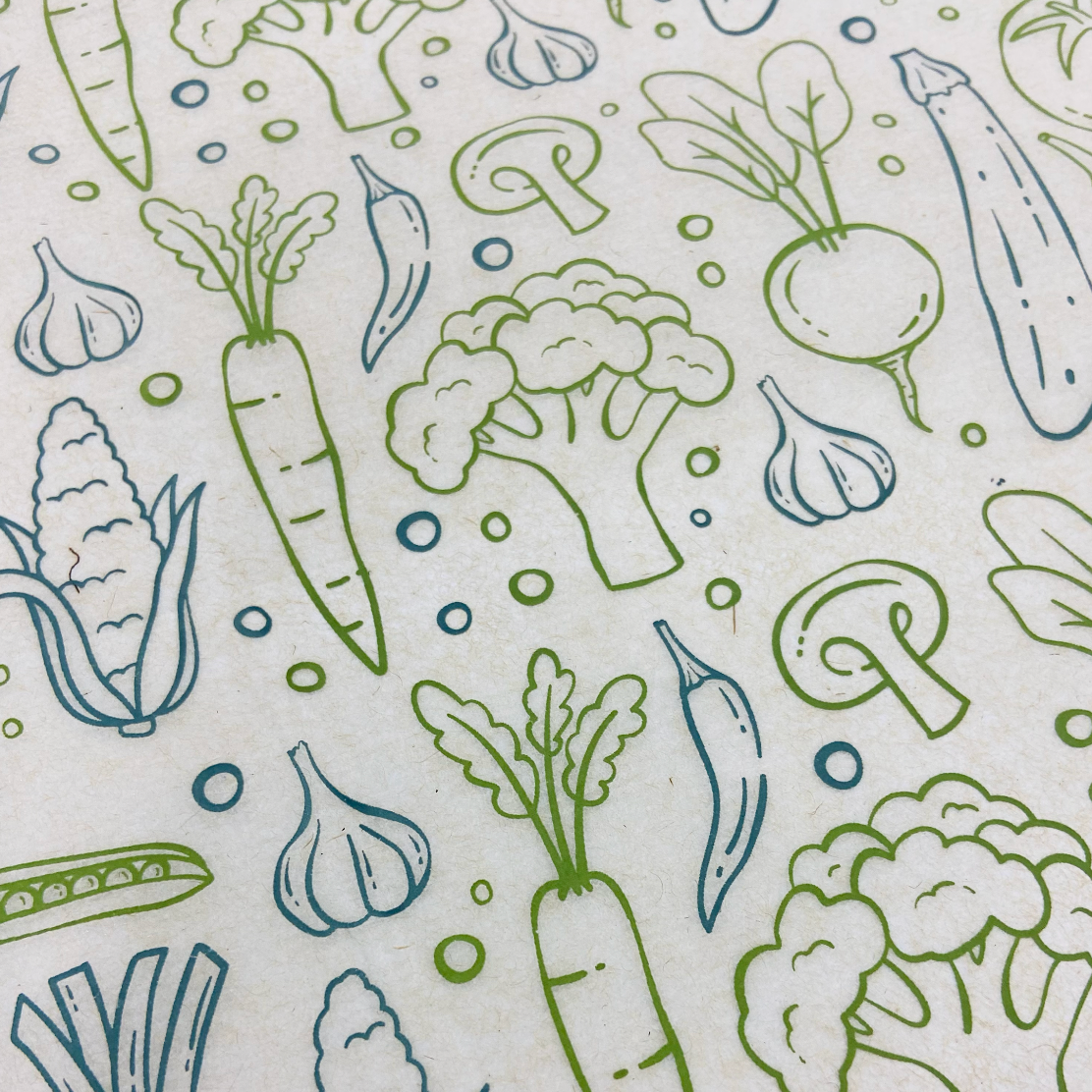 Vegetables - Underglaze Transfer Sheet