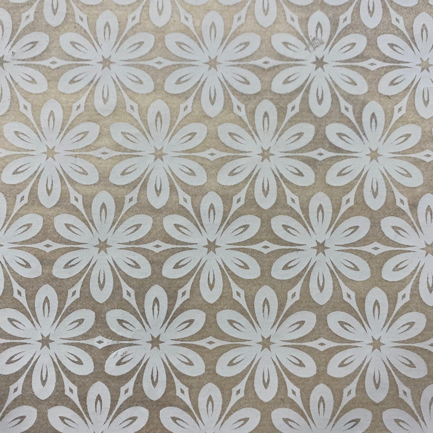 Floral Wallpaper - Underglaze Transfer Sheet