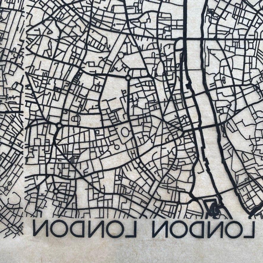 Map London - Underglaze Transfer Sheet