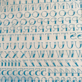 Tattoo Font - Underglaze Transfer Sheet