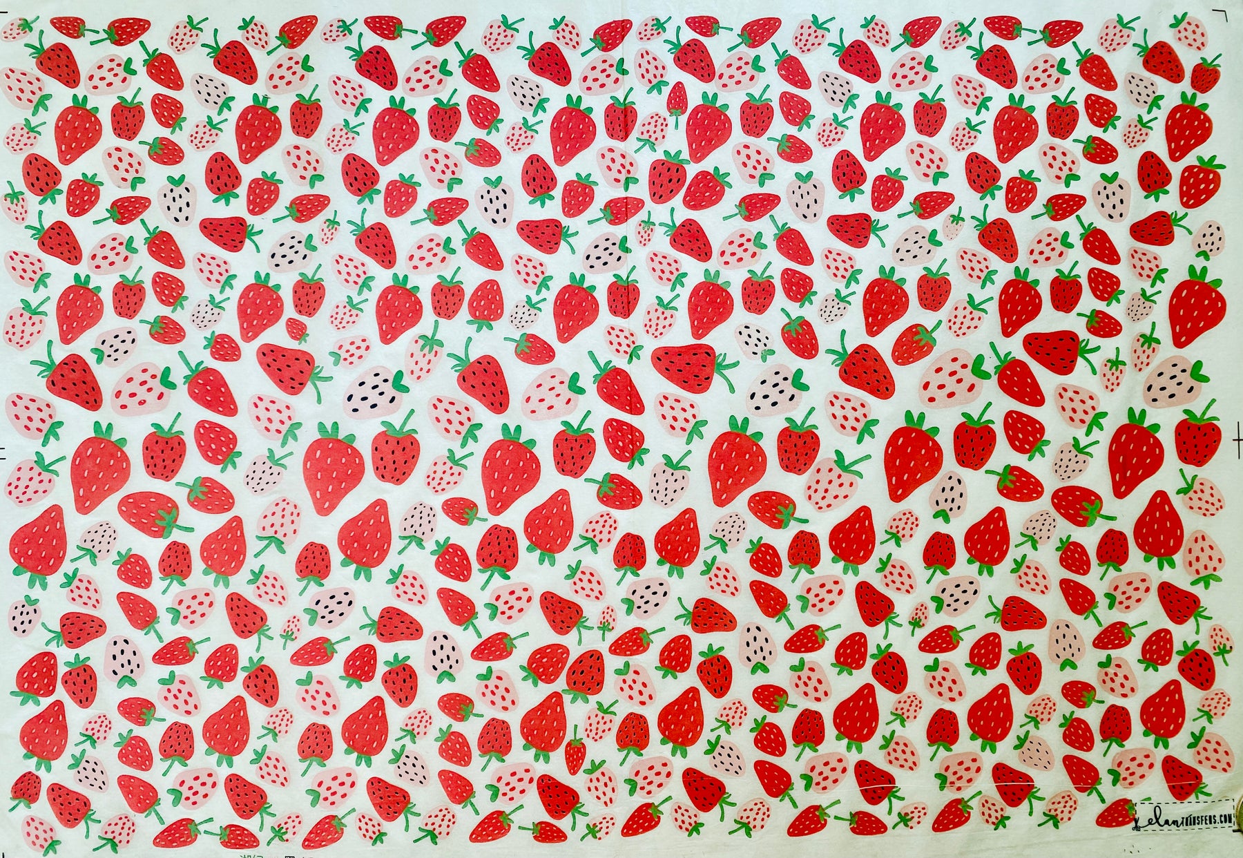 Strawberries - Underglaze Transfer Sheet