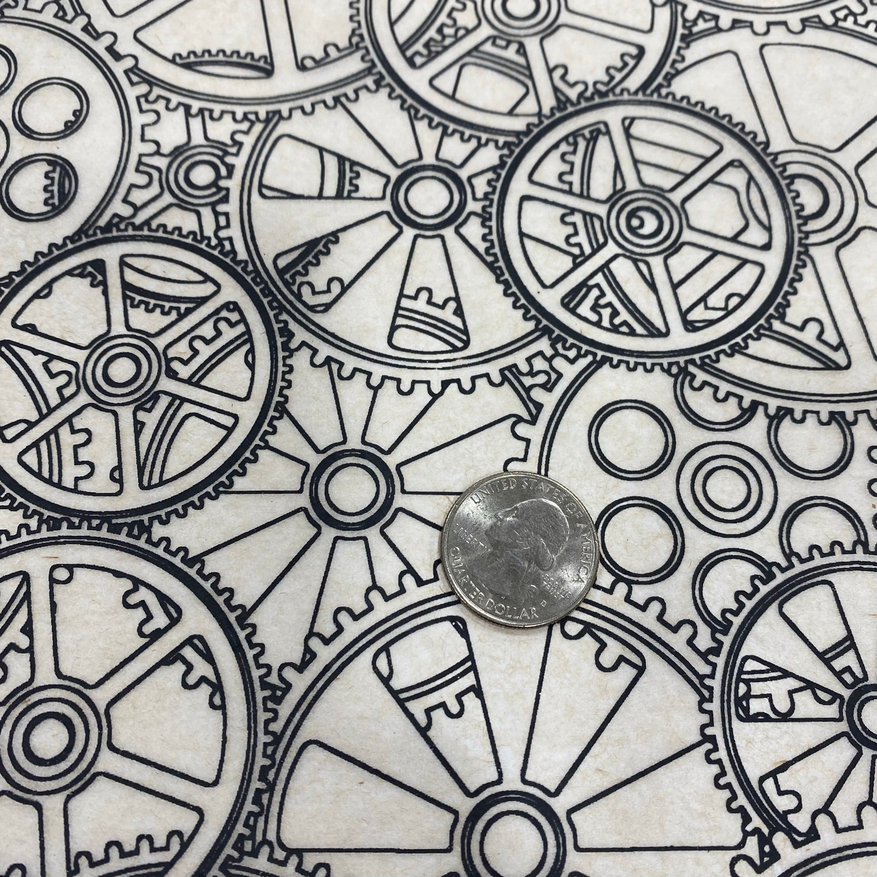 Gears - Underglaze Transfer Sheet