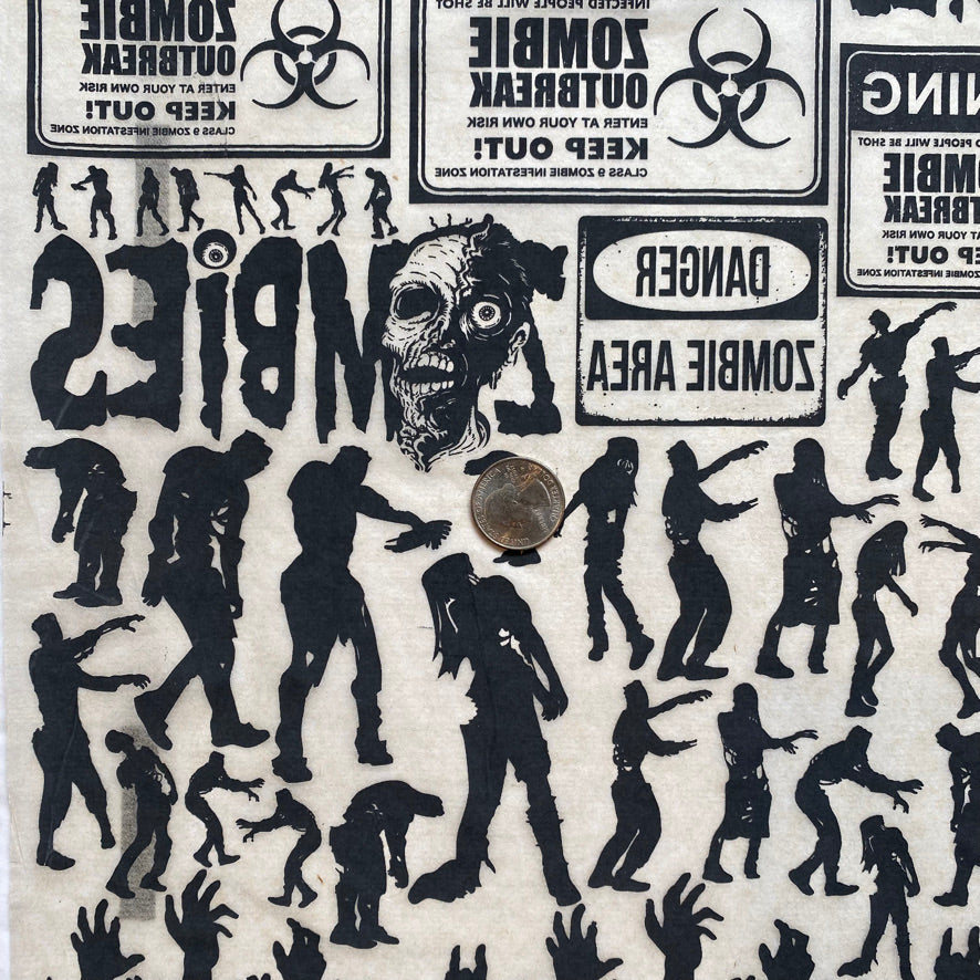 Zombies - Underglaze Transfer Sheet