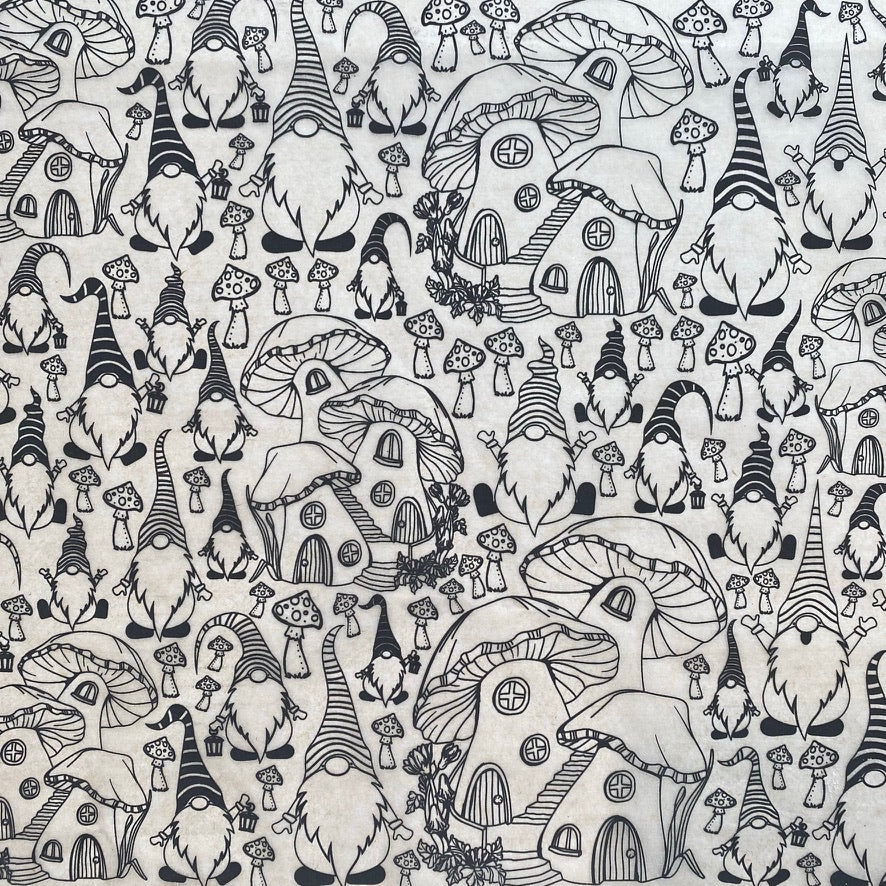 Gnomes - Underglaze Transfer Sheet