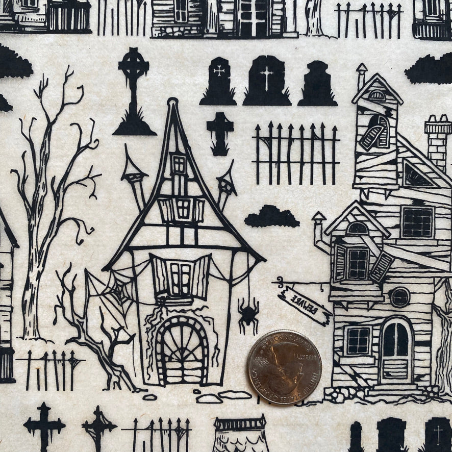 Haunted House - Underglaze Transfer Sheet
