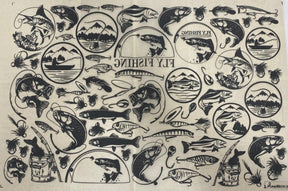 Fly Fishing - Underglaze Transfer Sheet