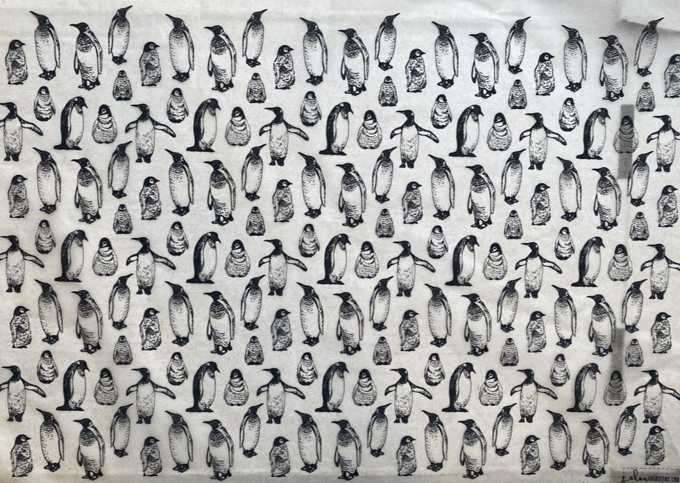 Penguins - Underglaze Transfer Sheet