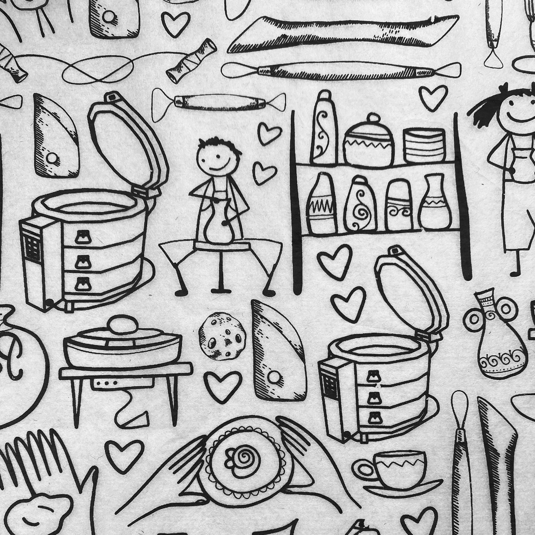 Pottery Studio - Underglaze Transfer Sheet