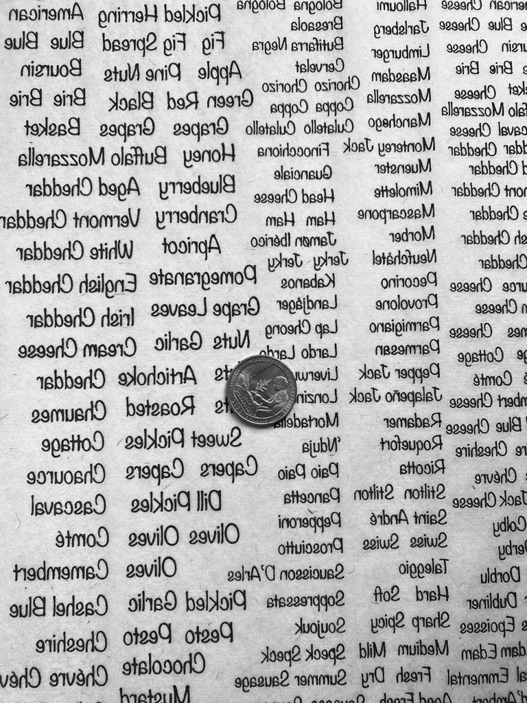 Charcuterie Board - Underglaze Transfer Sheet