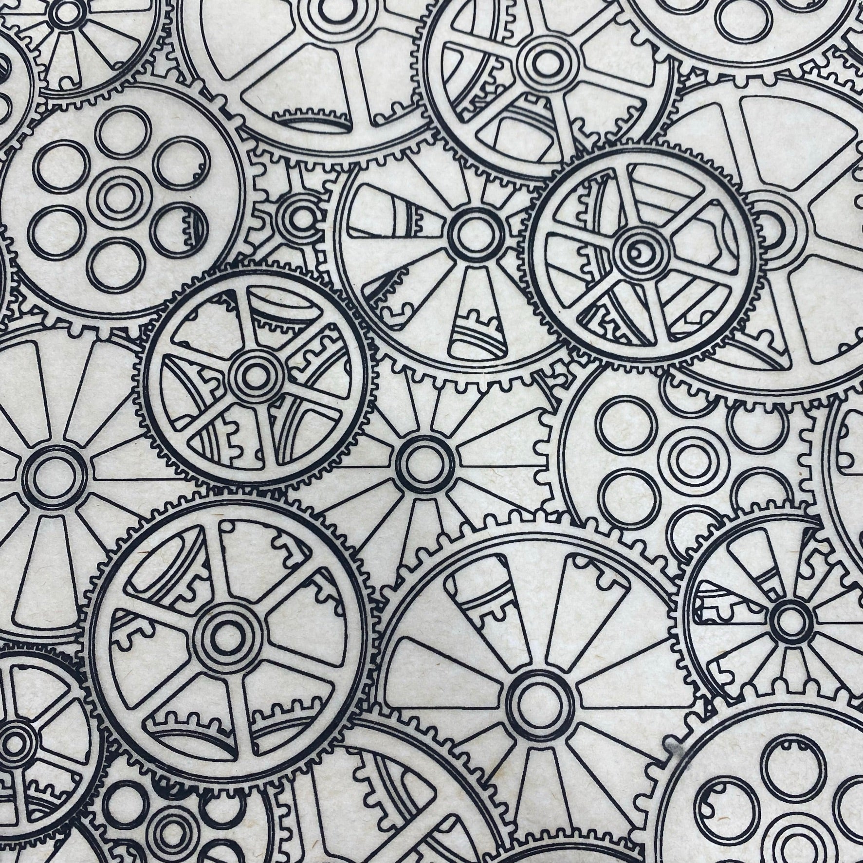 Gears - Underglaze Transfer Sheet
