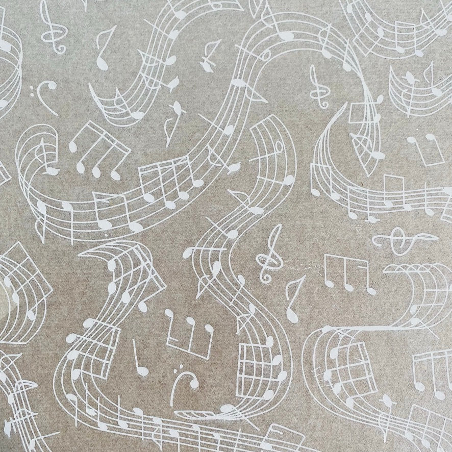 Music Notes -  Underglaze Transfer Sheet