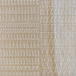 Hipster Font - Underglaze Transfer Sheet